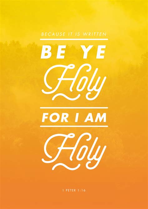 Be ye holy for i am holy - skillpsawe