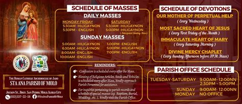 2024 Iloilo Mass Schedule: Daily & Sunday Masses in Iloilo Churches