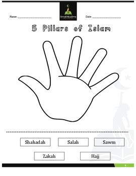 5 Pillars Of Islam Worksheet For Kids