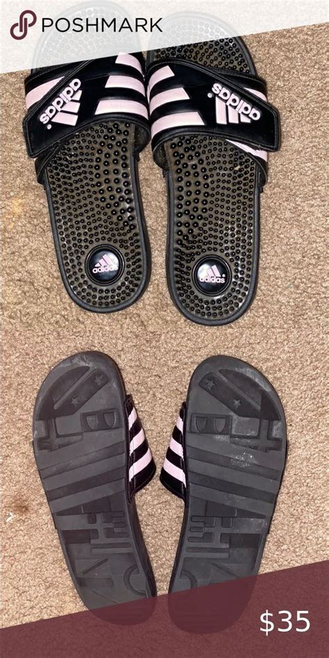 Pink Striped Adidas Sandals | Adidas sandals, Sandals, Adidas women