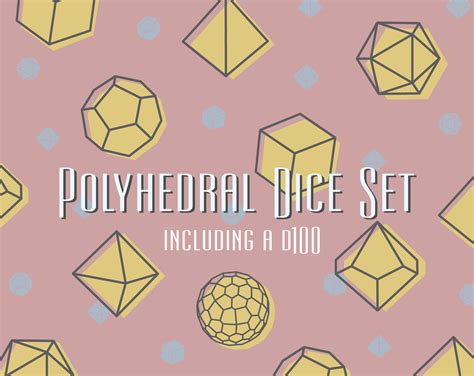 Set of Polyhedral Dice Vector Asset Pack by Odds & Ents