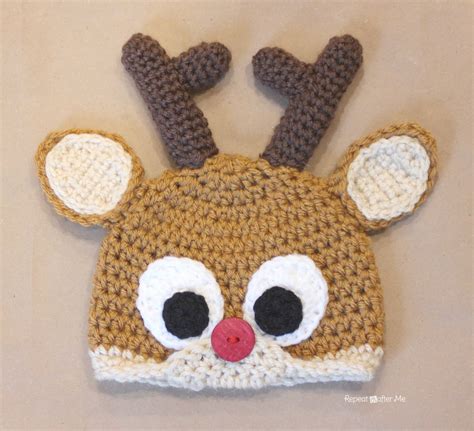 Crochet Reindeer Antlers Pattern - Repeat Crafter Me