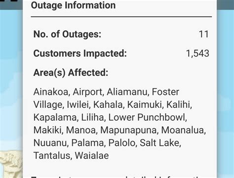 Power Outage : r/Oahu