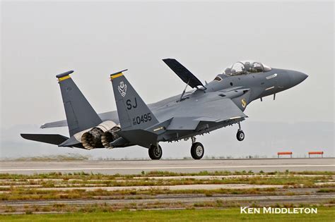 Quonset, Rhode Island 2008 Airshow F-15 Strike Eagle Demo by Ken Middleton