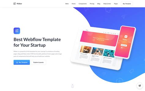 Maker - Startup HTML5 Responsive Website Template