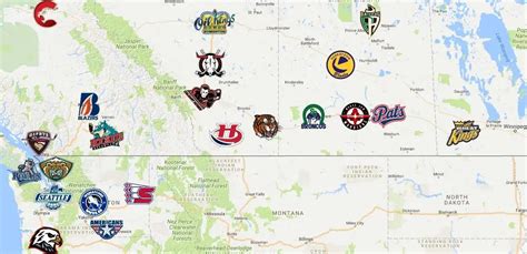 WHL Map – Sport League Maps