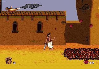 Screenshot of Disney's Aladdin (Genesis, 1993) - MobyGames