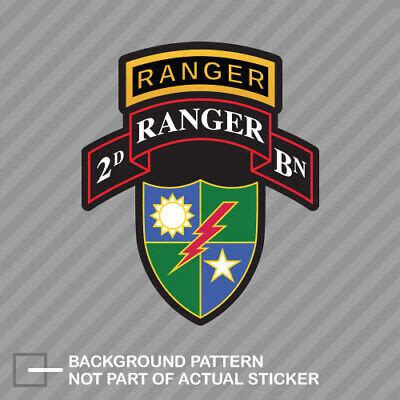 2nd Ranger BN with 75th Ranger Regiment Insignia Sticker battalion ...