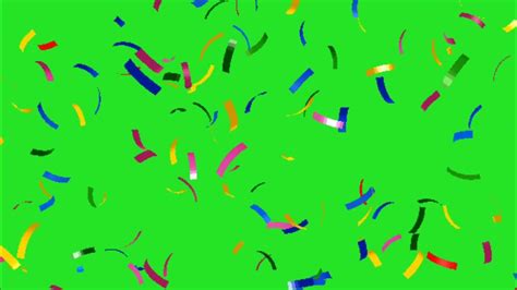 confetti green screen [no copyright] - YouTube