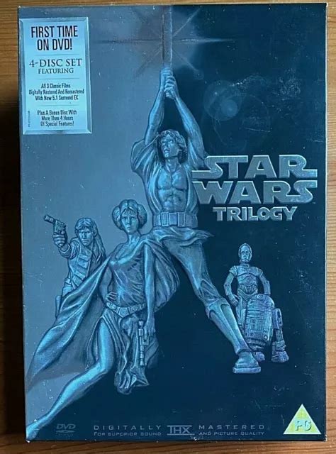 STAR WARS ORIGINAL Trilogy Dvd Box Set Episodes Iv/V/Vi + Bonus ...