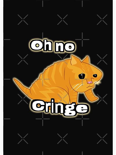 "Oh no Cringe Cat meme" Spiral Notebook for Sale by Rzera- | Redbubble