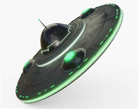 Flying Saucer UFO Animated 3D asset | CGTrader