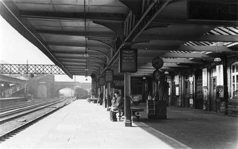 Coventry Now & Then: Railway Station - the platform