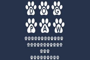 Dog Paw Font by GraphicsNinja · Creative Fabrica