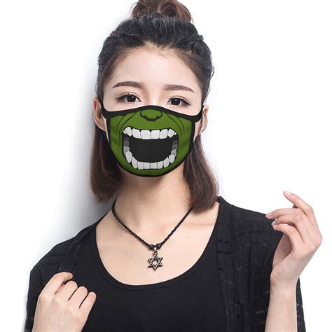 Incredible Hulk Face Mask Avengers Fashion Mask Reusable | Etsy