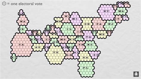 Map of the US with electoral college power in mind - Vivid Maps