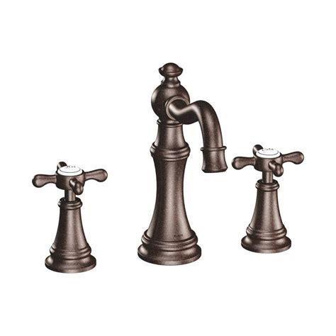 Shop Moen Weymouth Oil-Rubbed Bronze 2-Handle Widespread WaterSense ...