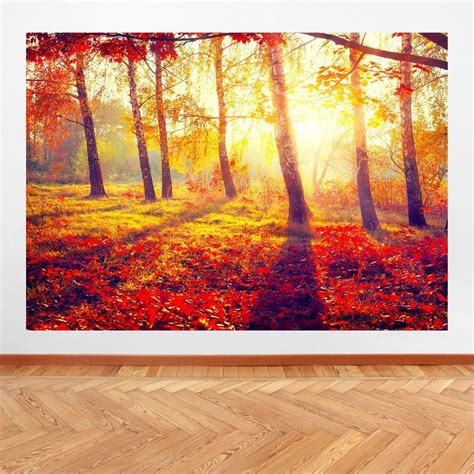 Autumn Trees and Leaves wall art print picture canvas prints Unframed | Canvas prints, Leaf wall ...