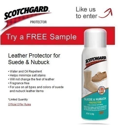 FREE Scotch Guard Leather Protector for Suede and Nubuck (Facebook)–HURRY!