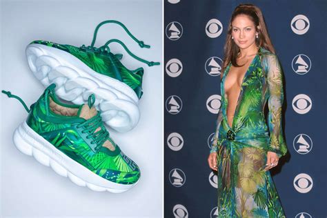 Versace and Concepts Launch Jennifer Lopez-Inspired Sneaker in Honor of Iconic Green Dress