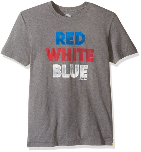 Men's Red White Blue Cool Tee - Slate Gray - CQ12KKF05KV | Active ...