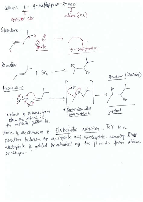 [Solved] Draw the structure of the product formed when E - 4 ...