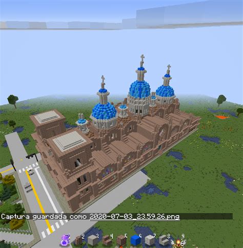 Cuenca Cathedral in Minecraft. A lil bigger than the real one : r/Minecraft