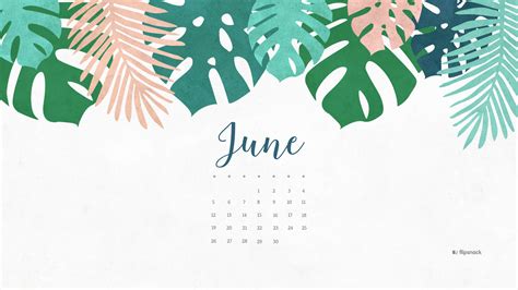 June 2016 free calendar wallpaper – desktop background