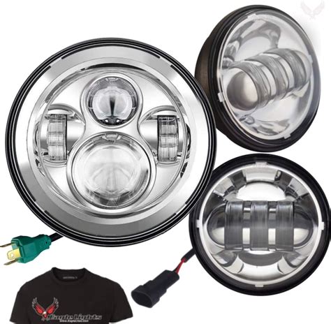 Amazon.com: Eagle Lights 8700CPK 7" LED Headlight with LED Spot/Passing ...