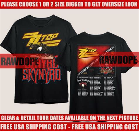 Lynyrd Skynyrd ZZ Top Tour 2024 T-shirt Lynyrd Skynyrd ZZ Top T-shirt the Sharp Dressed Simple ...