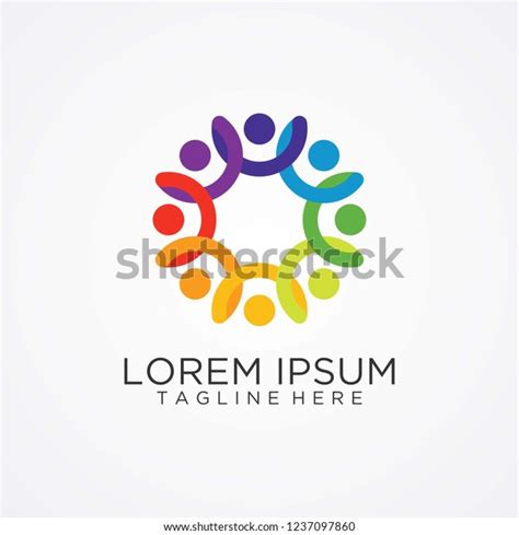 Cooperation Logo Design Stock Vector (Royalty Free) 1237097860