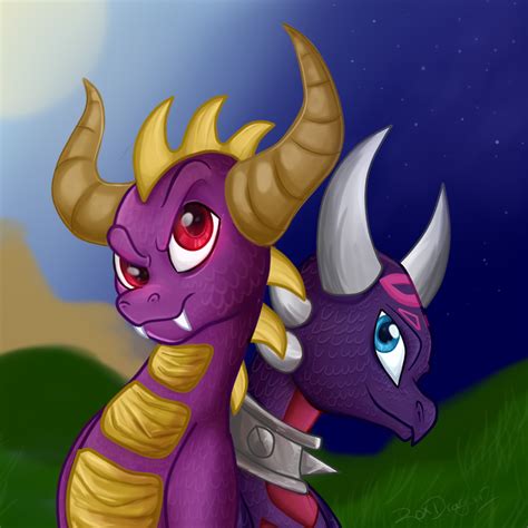 Skylanders-Spyro and Cynder by ROXDragonz on DeviantArt