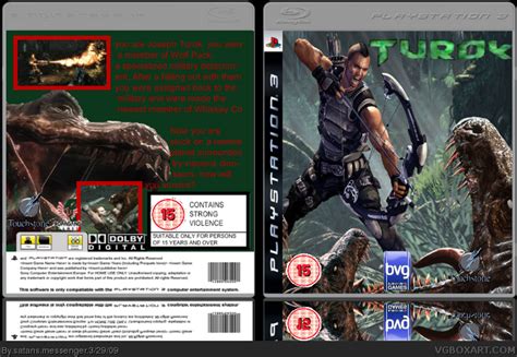 Turok PlayStation 3 Box Art Cover by satans messenger