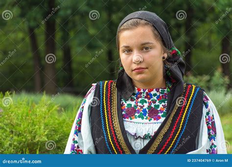 Salaj, Romania-May 15, 2018: Outdoor Portrait of a Young Girl Wearing ...