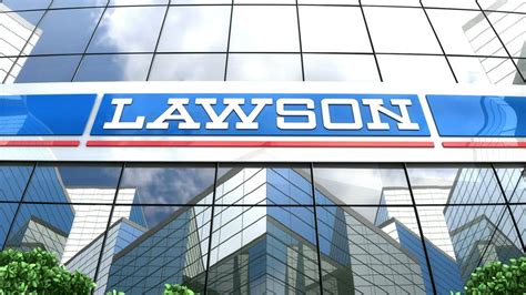 Editorial, Lawson convenience store logo on glass building. by OneO2 ...