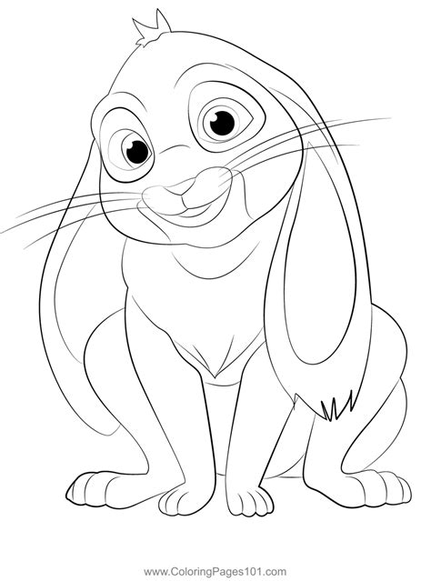 Clover Coloring Page for Kids - Free Sofia the First Printable Coloring Pages Online for Kids ...