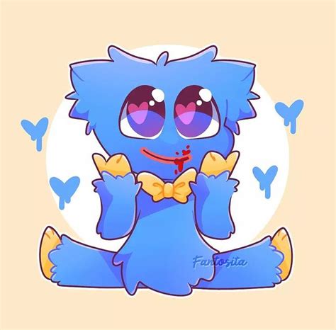 Huggy Wuggy Fanart: Cute Cartoon Character