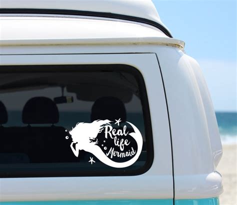 Items similar to Mermaid Car Decal - Vinyl Decal - Car Decal - Mermaid ...