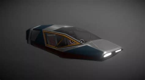 Futuristic Flying Car Design Free 3d Model - .Obj - Open3dModel