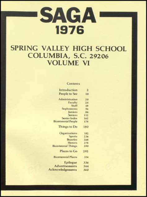 Explore 1976 Spring Valley High School Yearbook, Columbia SC - Classmates