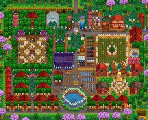 My Farm Layout After Over 450 Hours Play : StardewValley | Stardew ...