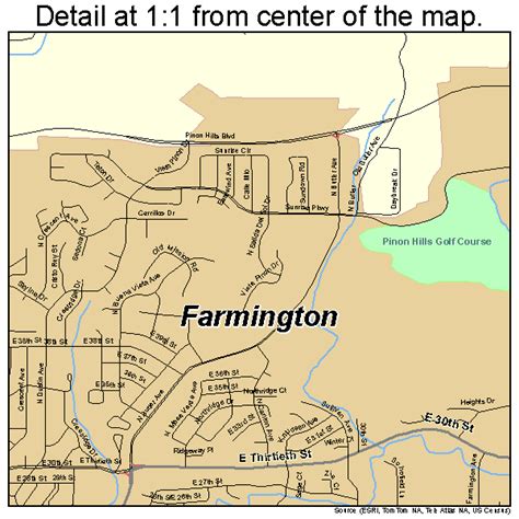 Farmington New Mexico Street Map 3525800