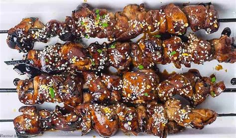 Easy Japanese Chicken Yakitori Skewers - Flavour and Savour