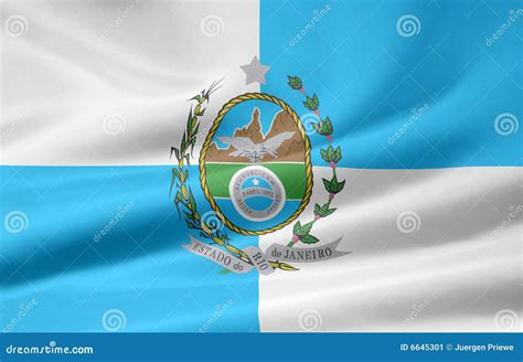 Flag Of Rio De Janeiro Stock Image - Image: 6645301