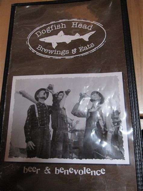 Dogfish Head Brewings & Eats | Front of the food menu at Dog… | Flickr