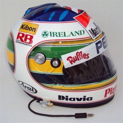 Rubens Barrichello - 1995 Brazilian GP Helmet ... Racing Driver, F1 ...