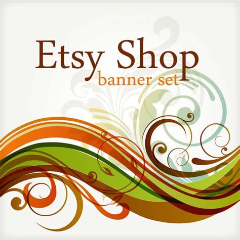 Etsy Shop Set 6 Piece Premade Floral Etsy Banner by GalleryTwelve, $20. ...