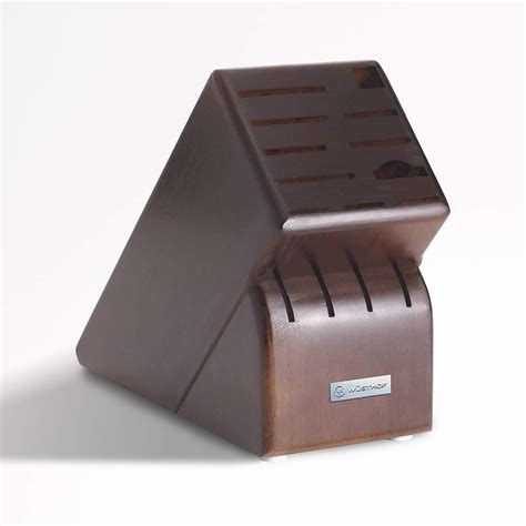 Wüsthof 15-Slot Walnut Knife Block + Reviews | Crate & Barrel