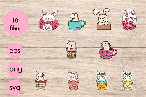 Cute Animal Bundle ,svg,eps,png Graphic by mini · Creative Fabrica