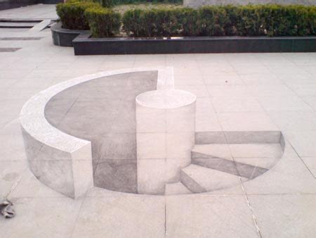 3D Chalk Drawings